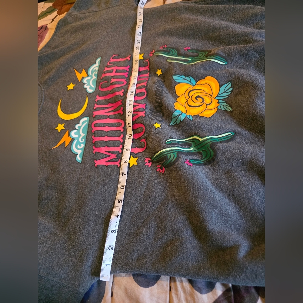 WRANGLER Gray women's GRAPHIC "Midnight Cowgirl" long sleeves sweatshirt L - Picture 7 of 8